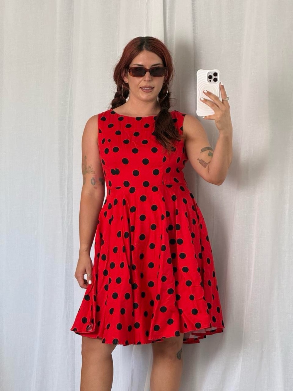 ⋆｡°✩ retro polka dot swing dress ✩°｡⋆ - Picture 3 of 6